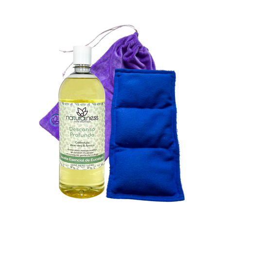 Compresa versátil con funda + aceite "profundo descanso"