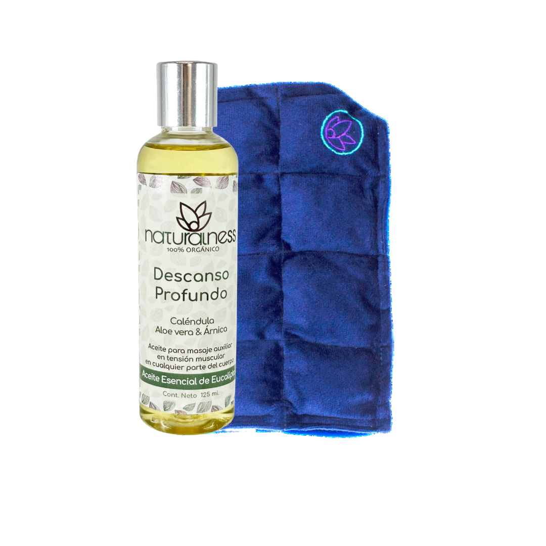 Compresa para la muñeca+ aceite “bálsamo corporal”