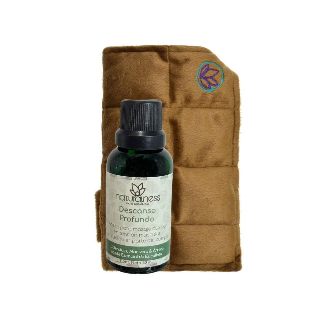 Compresa para la muñeca+ aceite “bálsamo corporal”