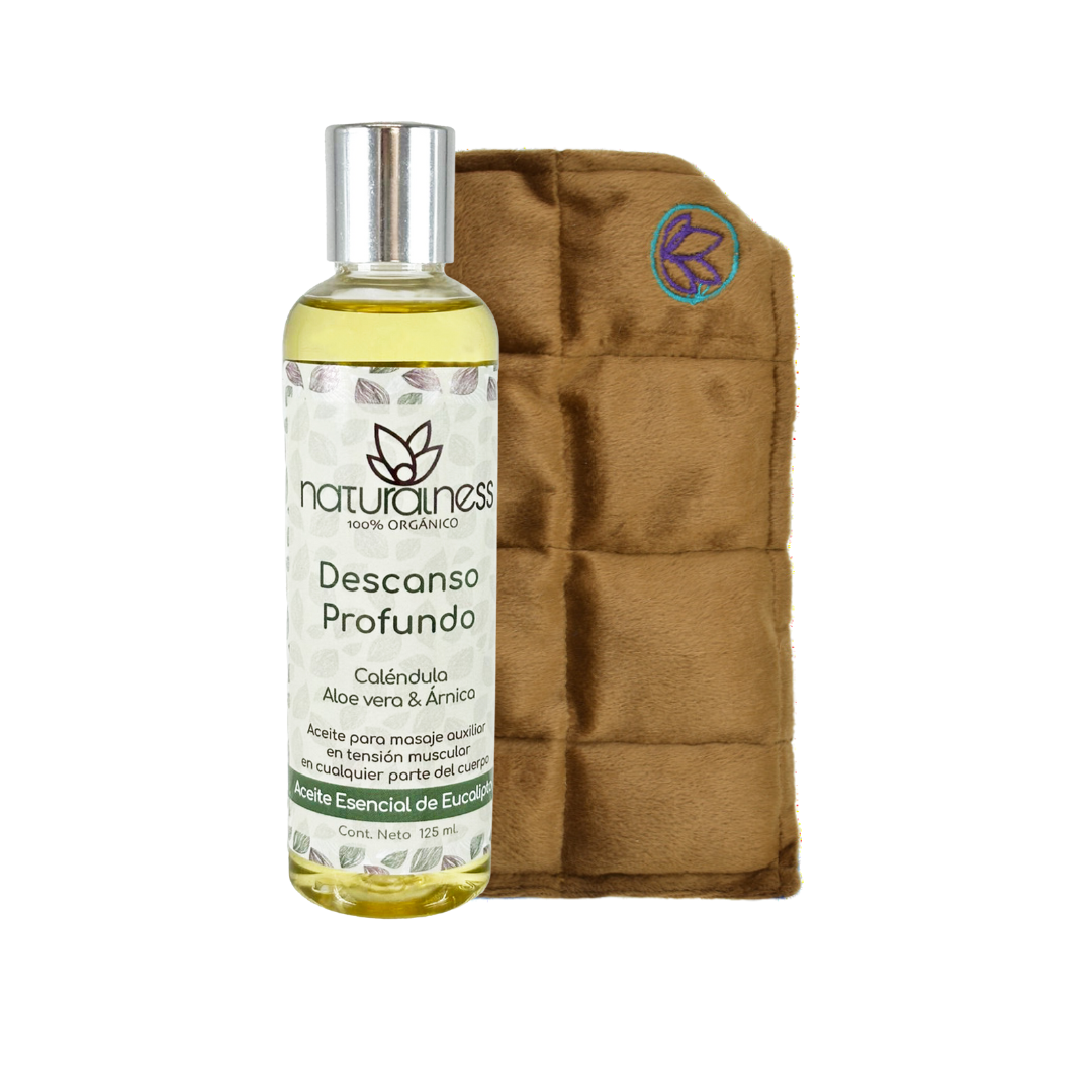 Compresa para la muñeca+ aceite “bálsamo corporal”